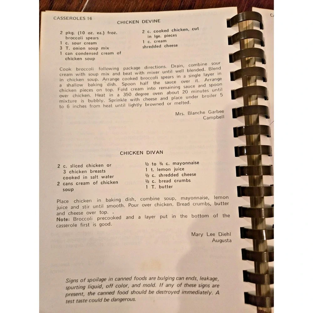 Vintage What's Cooking Farm Bureau Kitchens VA Cookbook 1970s spiral bound